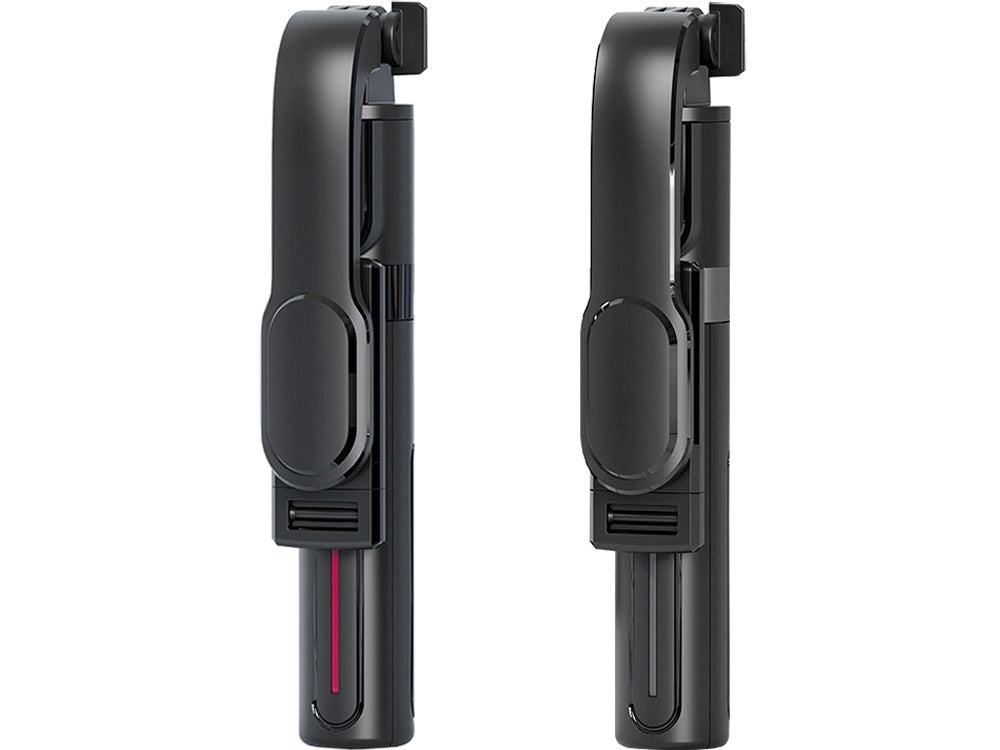 Selfiestick med tripod och Bluetooth-fjärr, aluminium svart 20–90 cm