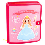 Sensorisk aktivitetsbok i filt prinsessor med matchande kläder 24x20 cm
