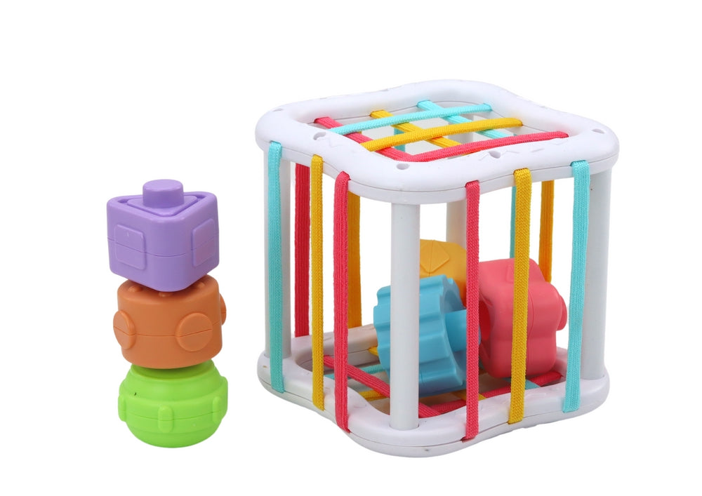 Sensoriska leksaker set 3 delar – sorterkoala, aktivitetskub, spinners 10m+