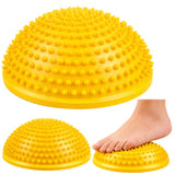 Sensorisk balanshalvboll 16 cm gul för rehab, fysioterapi och fotmassage