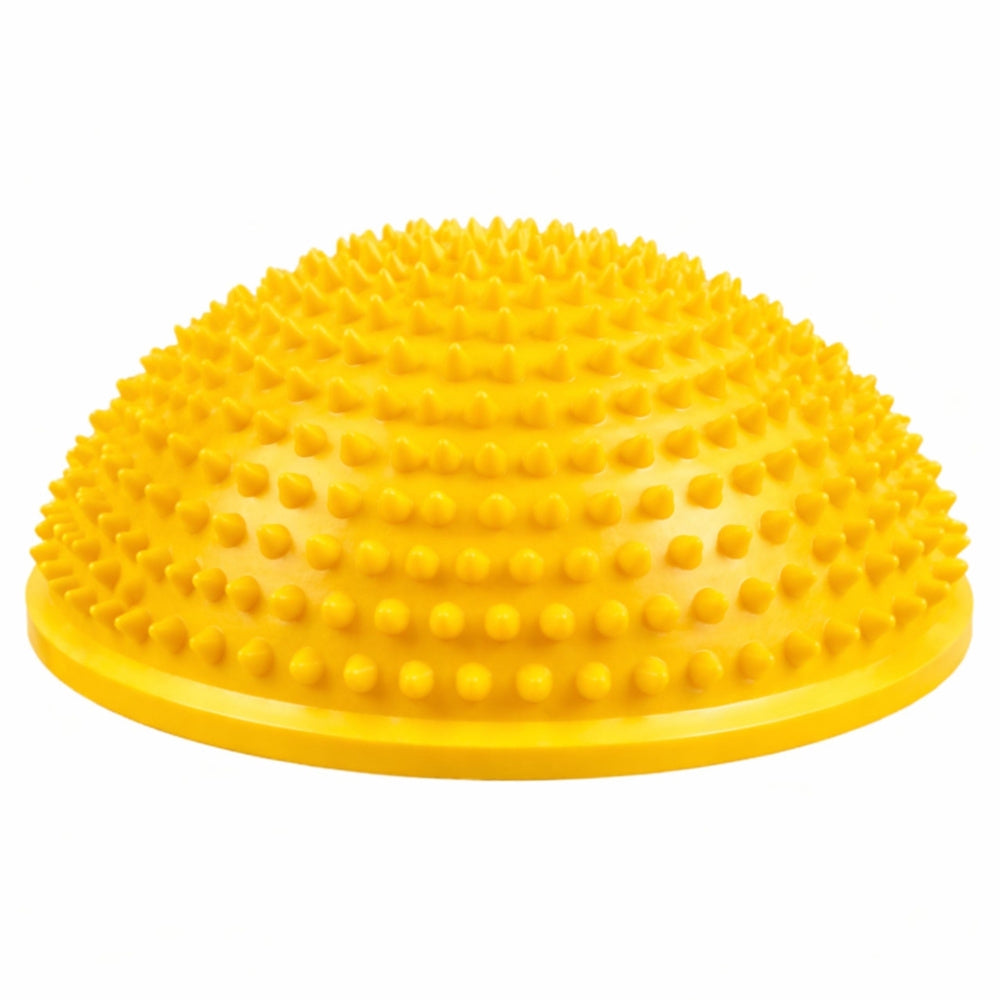 Sensorisk balanshalvboll 16 cm gul för rehab, fysioterapi och fotmassage