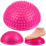 Sensorisk balanshalvboll 16 cm med massageknoppar för rehab och terapi