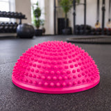 Sensorisk balanshalvboll 16 cm med massageknoppar för rehab och terapi