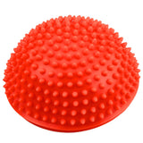 Sensorisk balanshalvboll 16 cm med massageknoppar orange