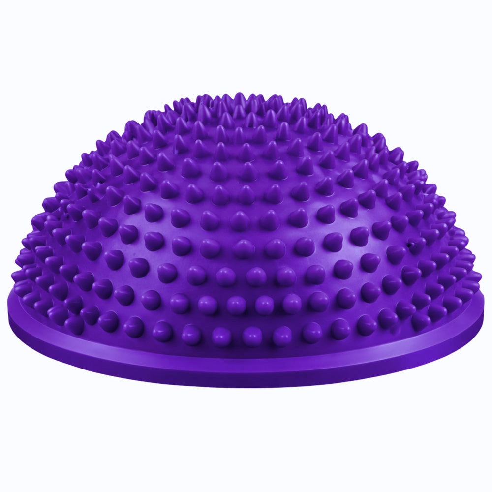 Sensorisk balanshalvboll 16 cm med massagepiggar för rehab och terapi