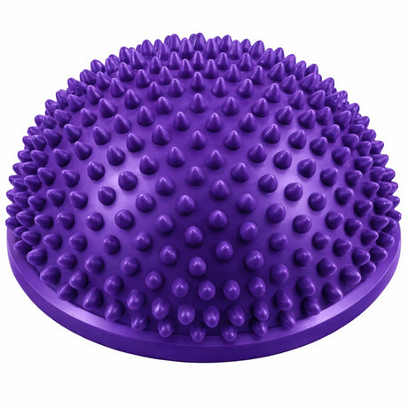 Sensorisk balanshalvboll 16 cm med massagepiggar för rehab och terapi
