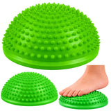 Sensorisk balanshalvboll 16 cm med massagepiggar för rehab och terapi
