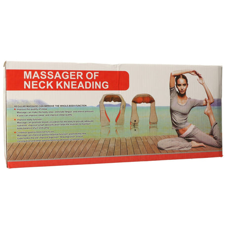 Shiatsu massagekrage med värme, roterande massagehuvuden, 230V