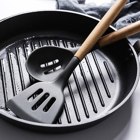 Silikon köksredskap set 12 delar med behållare värmetåligt 230°C