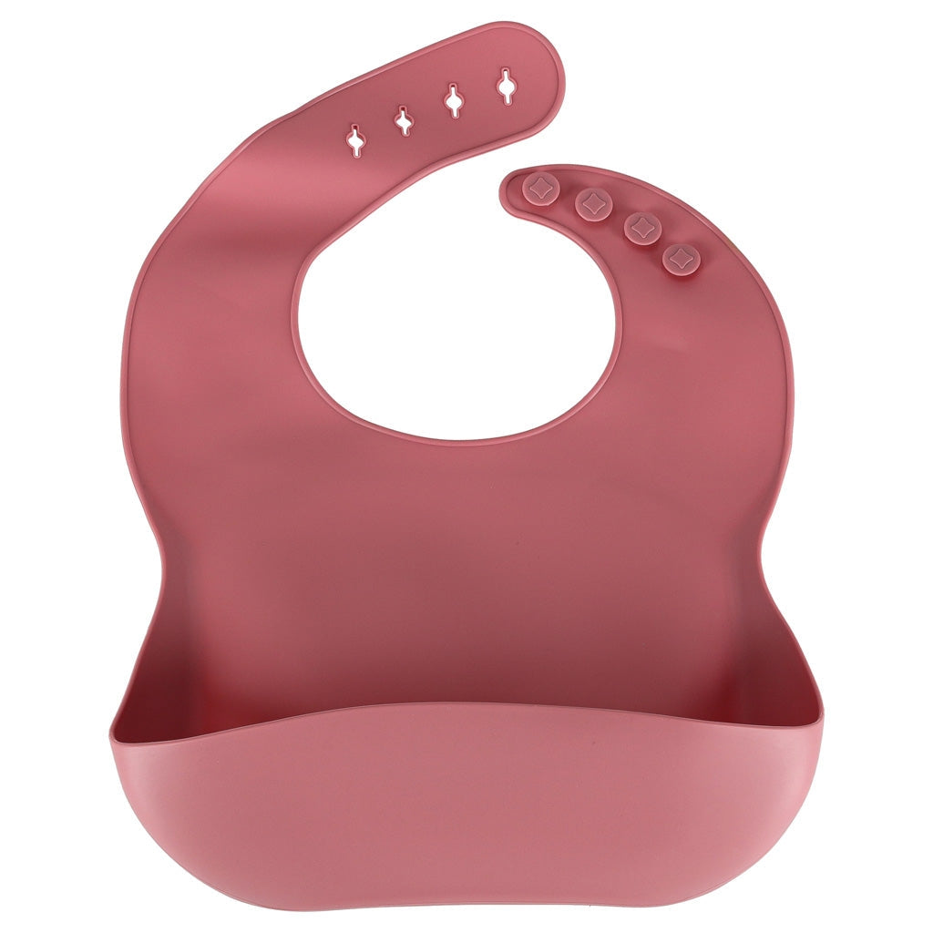Silikon matset 9 delar för baby 6+ mån, sugkopp, rosa BPA-fritt