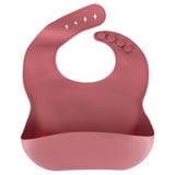 Silikon matset 9 delar för baby 6+ mån, sugkopp, rosa BPA-fritt