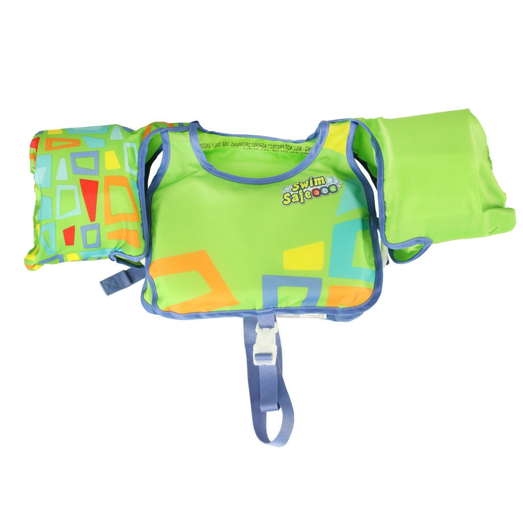 Simväst barn med ärmar grön 3-6 år 19-30 kg Bestway 32174