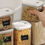 Självhäftande PVC-etiketter 5x3,5 cm svarta 24-pack