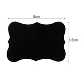 Självhäftande PVC-etiketter 5x3,5 cm svarta 24-pack