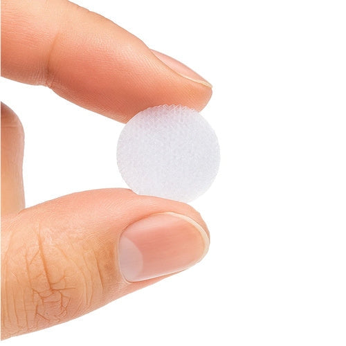 Självhäftande kardborreband 18 mm vit 500 st (250 krok/250 ögla)