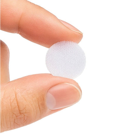 Självhäftande kardborreband 18 mm vit 500 st (250 krok/250 ögla)
