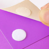 Självhäftande kardborreband 18 mm vit 500 st (250 krok/250 ögla)
