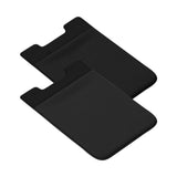Självhäftande korthållare elastisk ficka 5x8 cm svart 2-pack