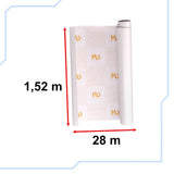 Självhäftande matt vit folie 1,52x28 m för möbler och bil
