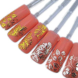 Självhäftande nageldekorationer 108 st på ark 18x21,7 cm
