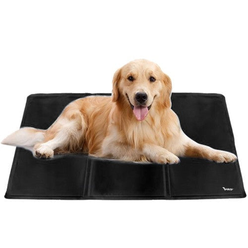 Självkylande kylmatta för hund/katt 88x49,5 cm svart