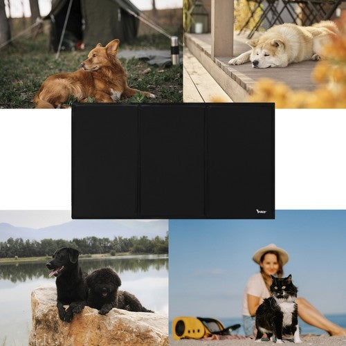 Självkylande kylmatta för hund/katt 88x49,5 cm svart
