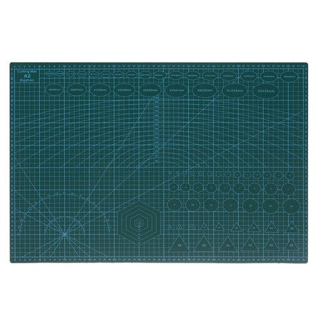 Självläkande skärmatta A2 45x60 cm 4 mm grön dubbelsidig PVC
