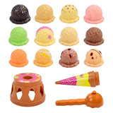 Skicklighetsspel Ice Cream Tower med glasskulor 12 st, kon och skopa