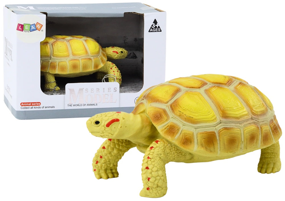 Sköldpadda samlarfigur leksak 11,5 cm gul CE EN71 3+