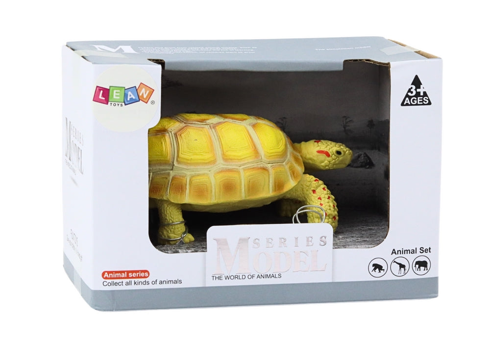 Sköldpadda samlarfigur leksak 11,5 cm gul CE EN71 3+