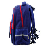 Skolryggsäck 20L 38x28x19 cm marinblå/röd med bröstrem reflex