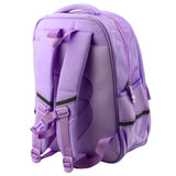 Skolryggsäck 20L lila kattmotiv med reflexer 41x30x16 cm