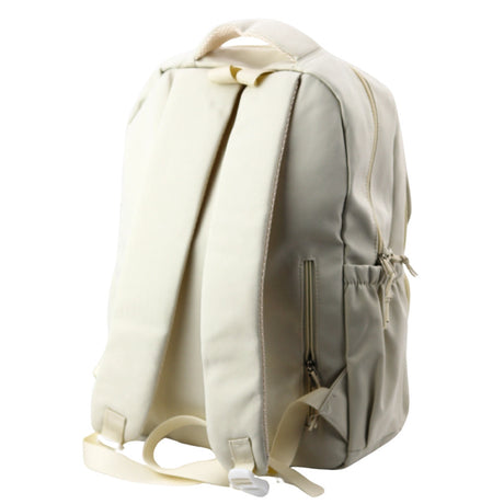 Skolryggsäck capybara beige 25L 42x30x20 cm med pins & nyckelring