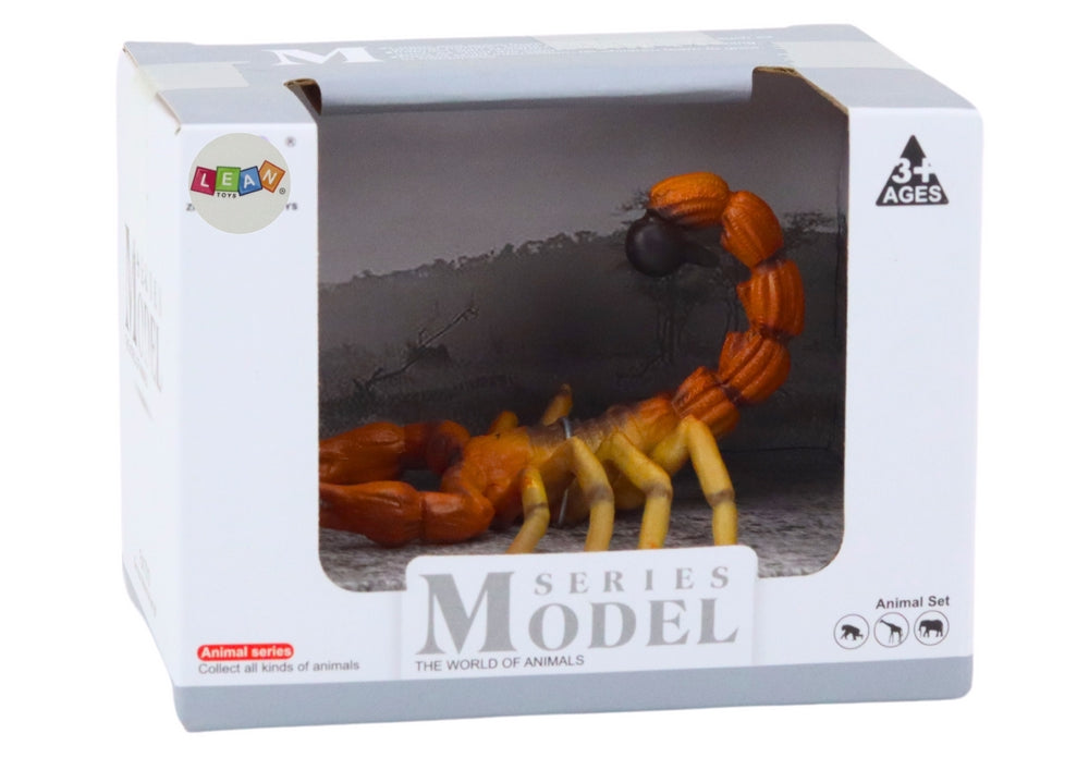Skorpion djurfigur i plast 8 cm, leksaksfigur 3+ år