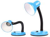 Skrivbordslampa E27 blå med justerbar arm 40 W
