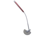 Skrivbordslampa LED med klämfäste USB 24 LED vit/rosa