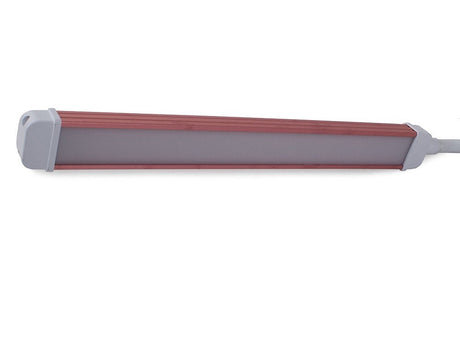 Skrivbordslampa LED med klämfäste USB 24 LED vit/rosa