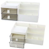 Skrivbordsorganisatör plast 2 lådor 8 fack 28,5x17x12 cm
