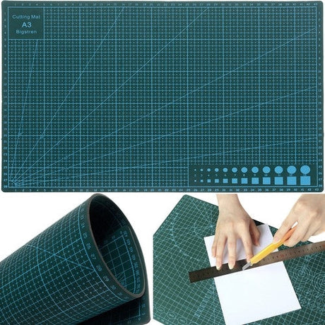 Skärmatta A3 30x45 cm självläkande dubbelsidig grön 3 lager