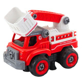 Skruvbar RC-brandbil med svängbar bom, skruvmejsel/fjärrkontroll