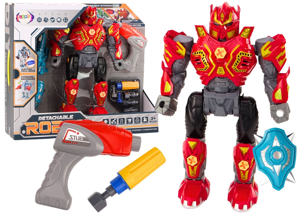 Skruvrobot leksak med borrmaskin och skruvmejsel, ljus/ljud 3+ år