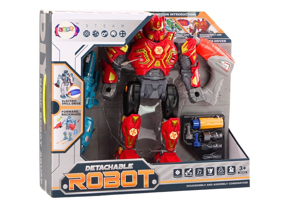 Skruvrobot leksak med borrmaskin och skruvmejsel, ljus/ljud 3+ år