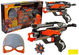 Skumdartpistol leksak med mask och 10 skumkulor, CE-märkt 6+
