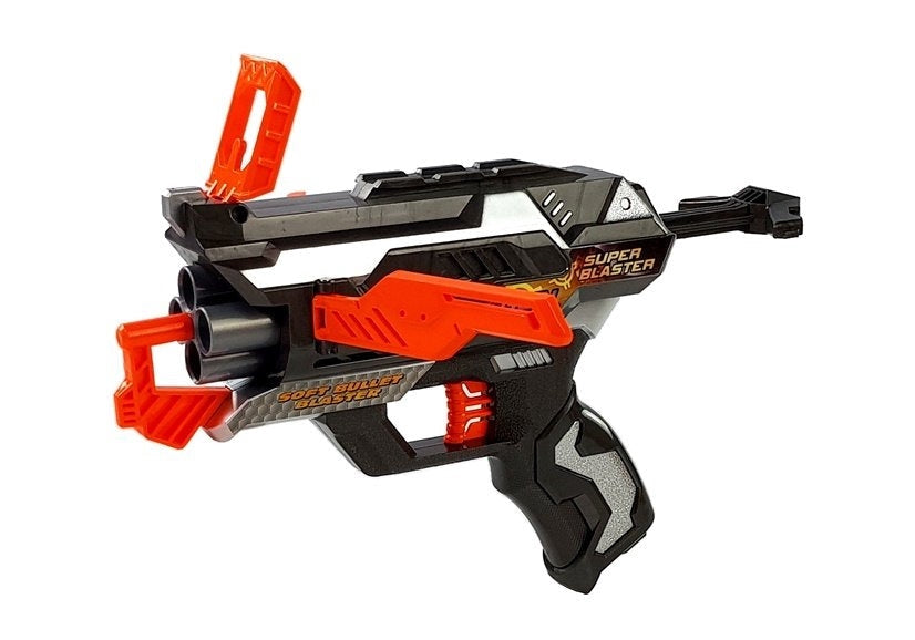 Skumdartpistol leksak med mask och 10 skumkulor, CE-märkt 6+