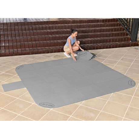 Skummatta golvskydd för spa/jacuzzi 196x196 cm 17 delar Lay-Z-Spa