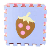 Skummatta pussel 16 delar EVA 30,5x30,5 cm med frukt- och godisformer