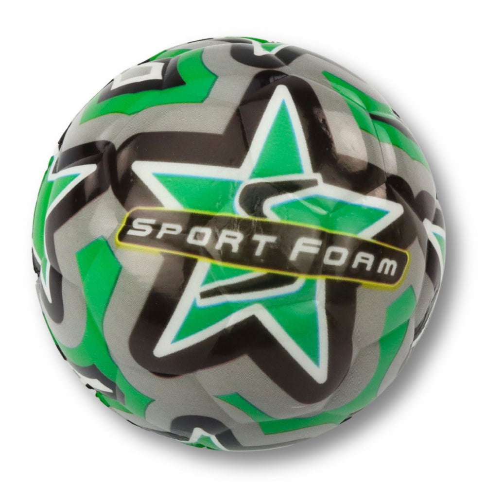 Skumplastbollar 7 cm 4-pack sportmotiv för barn, inne/ute