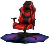 Skyddsmatta för gamingstol 120 cm svart halkfri vattentät 4 mm