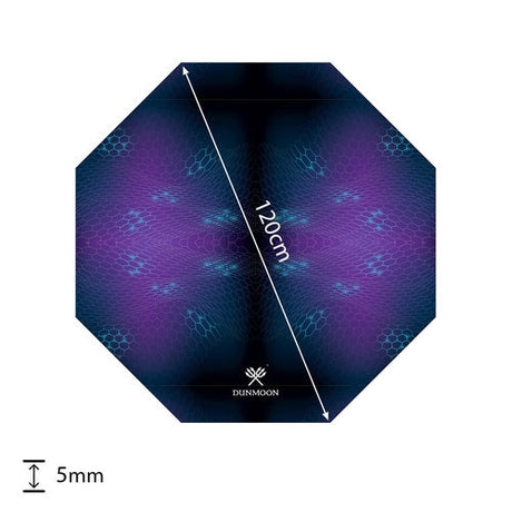 Skyddsmatta för gamingstol 120 cm svart halkfri vattentät 4 mm