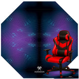 Skyddsmatta för gamingstol 120 cm svart halkfri vattentät 4 mm